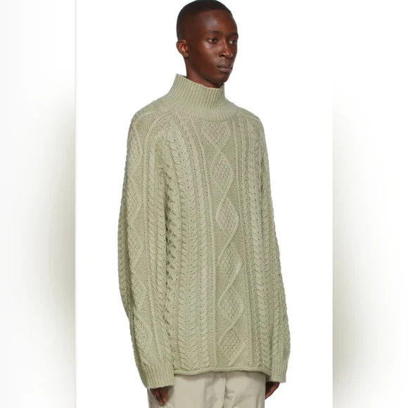 Fear Of God Essentials Cable Knit Turtleneck Sweater